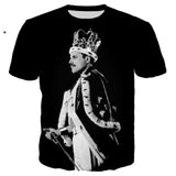 3D print Queen Band Freddie Mercury Rock men's T shirt Cool T-shirt Cool Tee shirt/Streetwear Men Clothes 2019 Oversized 5XL TOP