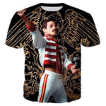 3D print Queen Band Freddie Mercury Rock men's T shirt Cool T-shirt Cool Tee shirt/Streetwear Men Clothes 2019 Oversized 5XL TOP