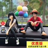 Car Interior Decoration Cartoon Anime Luffy Yukino Set Action Figure Model Balloon Ornaments Auto Product Accessories Toys Gifts