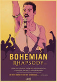 Bohemian Rhapsody Movie Vintage Poster