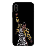 KACKYFUL Phone Case For Coque iPhone X XR XS Max 8 8Plus 7 7Plus 6 6S Plus 5S SE Freddie Mercury Queen band Soft Silicone Cover