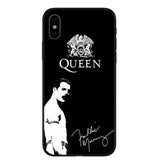 KACKYFUL Phone Case For Coque iPhone X XR XS Max 8 8Plus 7 7Plus 6 6S Plus 5S SE Freddie Mercury Queen band Soft Silicone Cover