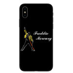 KACKYFUL Phone Case For Coque iPhone X XR XS Max 8 8Plus 7 7Plus 6 6S Plus 5S SE Freddie Mercury Queen band Soft Silicone Cover