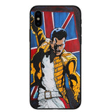 KACKYFUL Phone Case For Coque iPhone X XR XS Max 8 8Plus 7 7Plus 6 6S Plus 5S SE Freddie Mercury Queen band Soft Silicone Cover