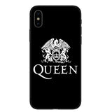 KACKYFUL Phone Case For Coque iPhone X XR XS Max 8 8Plus 7 7Plus 6 6S Plus 5S SE Freddie Mercury Queen band Soft Silicone Cover