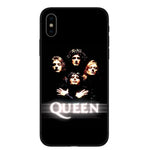 KACKYFUL Phone Case For Coque iPhone X XR XS Max 8 8Plus 7 7Plus 6 6S Plus 5S SE Freddie Mercury Queen band Soft Silicone Cover