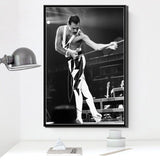 Posters and Prints Freddie Mercury Queen Musician Rock Band Legendary Pop Star Poster Wall Art Canvas Painting Room Home Decor