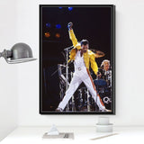 Posters and Prints Freddie Mercury Queen Musician Rock Band Legendary Pop Star Poster Wall Art Canvas Painting Room Home Decor