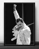 Posters and Prints Freddie Mercury Queen Musician Rock Band Legendary Pop Star Poster Wall Art Canvas Painting Room Home Decor