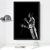 Posters and Prints Freddie Mercury Queen Musician Rock Band Legendary Pop Star Poster Wall Art Canvas Painting Room Home Decor