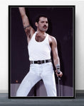 Posters and Prints Freddie Mercury Queen Musician Rock Band Legendary Pop Star Poster Wall Art Canvas Painting Room Home Decor