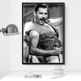 Posters and Prints Freddie Mercury Queen Musician Rock Band Legendary Pop Star Poster Wall Art Canvas Painting Room Home Decor