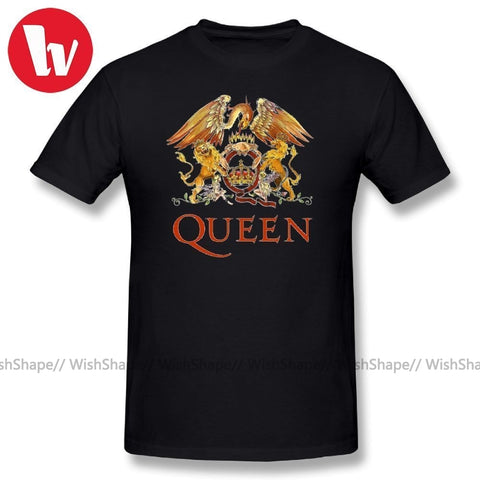 Queen Band Rock T Shirt LOGO Funny T-Shirt Men Short Sleeve Cotton Tee Shirt Casual Summer Men's T Shirts Oversized Tee Shirt