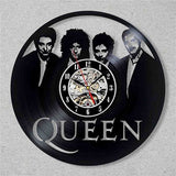 Queen Rock Band Wall Clock Modern Design Music Theme Classic Vinyl Record Clocks Wall Watch Art Home Decor Gifts for Musician
