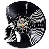 Queen Rock Band Wall Clock Modern Design Music Theme Classic Vinyl Record Clocks Wall Watch Art Home Decor Gifts for Musician