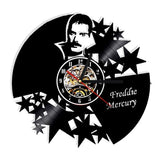 Queen Rock Band Wall Clock Modern Design Music Theme Classic Vinyl Record Clocks Wall Watch Art Home Decor Gifts for Musician