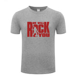 We Will Rock You Queen Rock Band Mens Men T Shirt Tshirt 2020 New Short Sleeve O Neck Cotton Casual T-shirt Top Tee