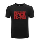 We Will Rock You Queen Rock Band Mens Men T Shirt Tshirt 2020 New Short Sleeve O Neck Cotton Casual T-shirt Top Tee