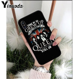 Yinuoda Freddie Mercury Queen Band TPU Soft Silicone Phone Case Cover for iPhone X XS MAX 6 6S 7 7plus 8 8Plus 5 5S XR