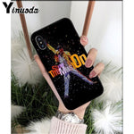 Yinuoda Freddie Mercury Queen Band TPU Soft Silicone Phone Case Cover for iPhone X XS MAX 6 6S 7 7plus 8 8Plus 5 5S XR