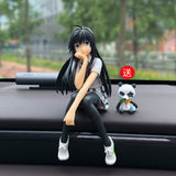 Car Interior Decoration Cartoon Anime Luffy Yukino Set Action Figure Model Balloon Ornaments Auto Product Accessories Toys Gifts