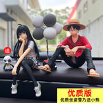 Car Interior Decoration Cartoon Anime Luffy Yukino Set Action Figure Model Balloon Ornaments Auto Product Accessories Toys Gifts