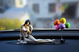 Car Decoration Products Cartoon Anime Luffy Sexy Empress Figurines Balloon Ornaments Model Auto Interior Accessories Toys Gifts